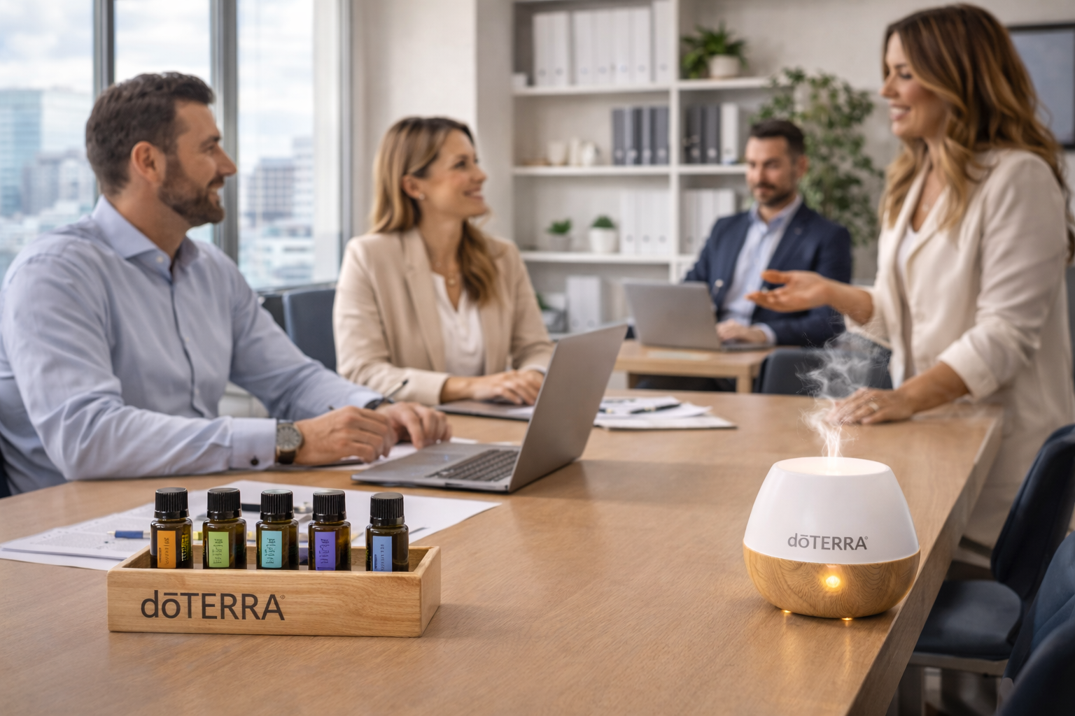 Benessere in ufficio con oli essenziali